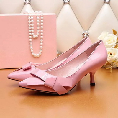 MIUMIU Shallow mouth kitten heel Shoes Women--009